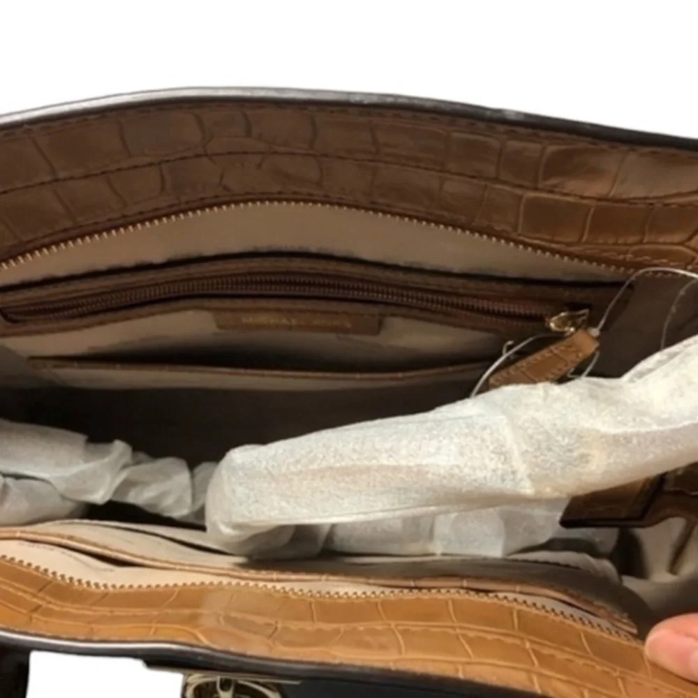Michael Kors Hamilton Leather and Gold Hardware